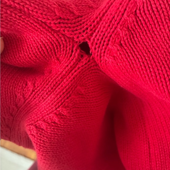 Poppy Red Collared Sweater - Picture 8 of 8